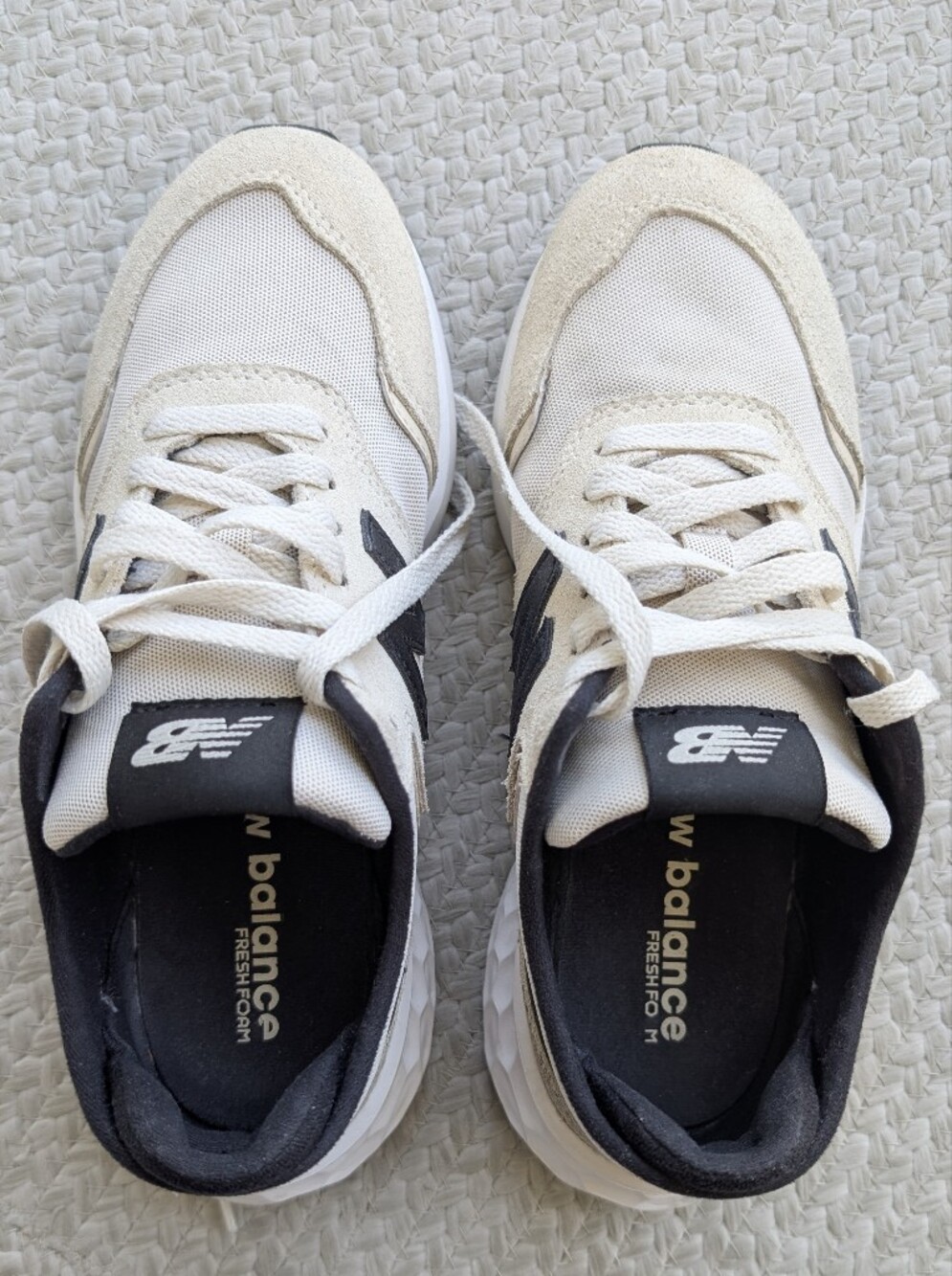 Women's New Balance X-70 Fresh Foam Sneakers Beige/Black WSX70THA, size 7.5 - Picture 6 of 6